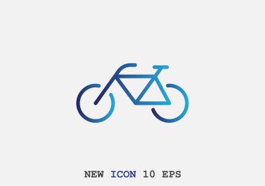 Bisiklet basit web simgesi