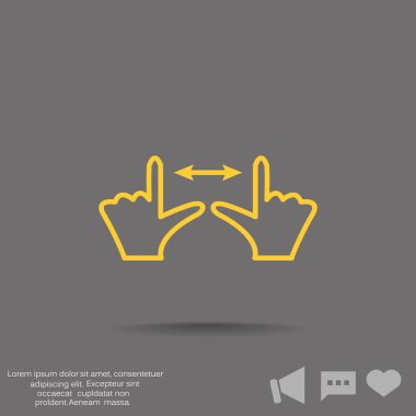 Dokunmatik ekran web simgesi