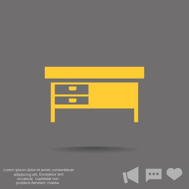 Basit ofis Resepsiyon simgesi