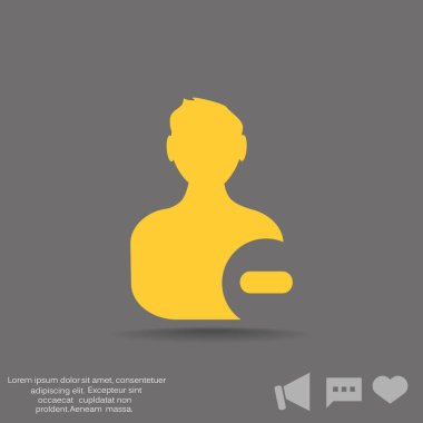 ilgili kişi web simge Sil.