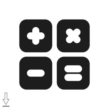 hesap makinesi web simgesi. 