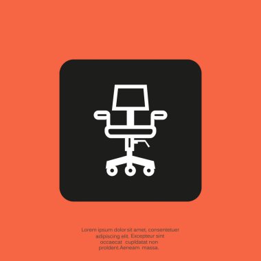 Sandalye web simgesi.