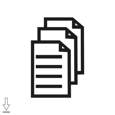 Dosyaları veya belgeleri web simgesi