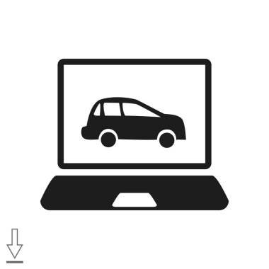 Basit dizüstü web simgesi