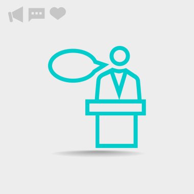 hoparlör simgesi silüeti