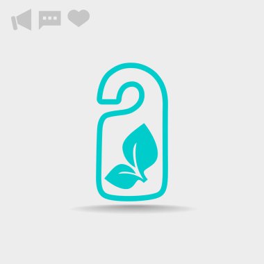 Eko etiket simge asılı