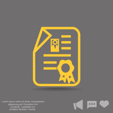 Sertifika web simgesi 