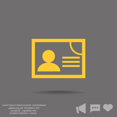 kimlik kartı simgesi