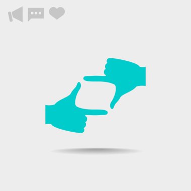 Objektif göz web simgesi