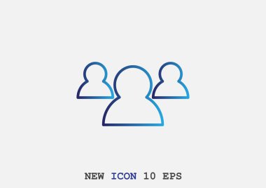 insanlar web simgesi grubudur. Vektör tasarımı