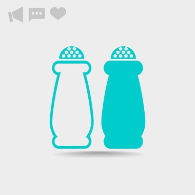 Tuz ve biber shakers simgesi 
