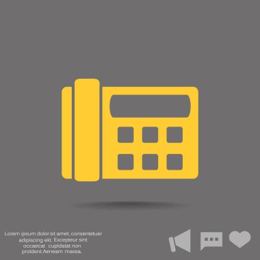 Faks telefon web simgesi