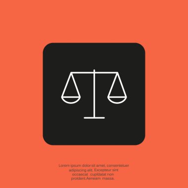 ölçekler web simgesi. 