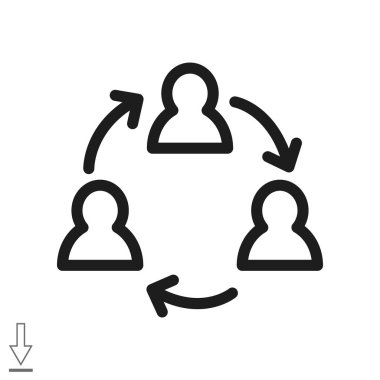insanlar web simgesi grubudur. Vektör tasarımı