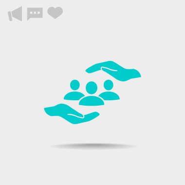 Grup insanların web simgesi