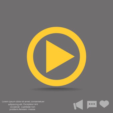 düğme web simgesi oynamak