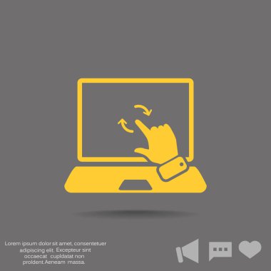 Dokunmatik ekran web simgesi