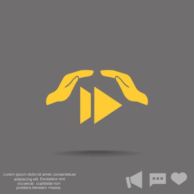 düğme web simgesi oynamak