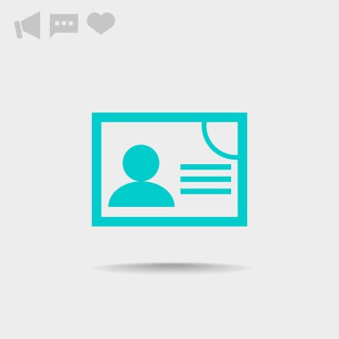 kimlik kartı simgesi