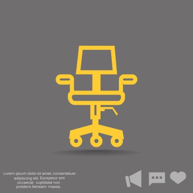 Sandalye web simgesi.