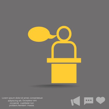 hoparlör simgesi silüeti