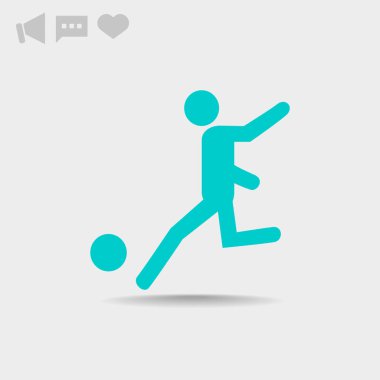 Futbol oyuncu siluet