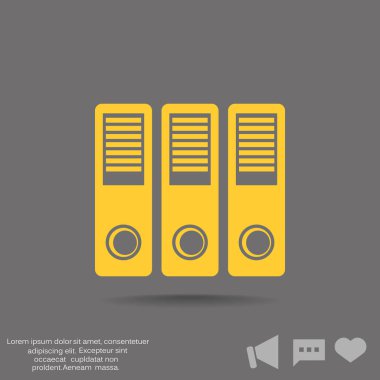 klasörler web simgesi.