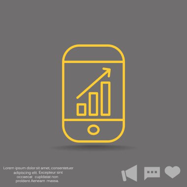 Basit akıllı telefon simgesi