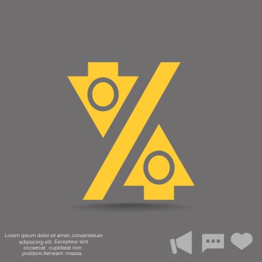 yüzde işareti simgesi