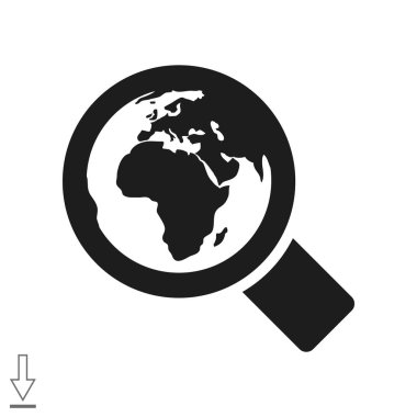 Basit büyüteç simgesini