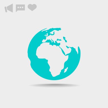 Dünya web simgesi. vektör tasarımı