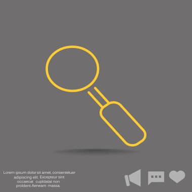 Basit büyüteç simgesini