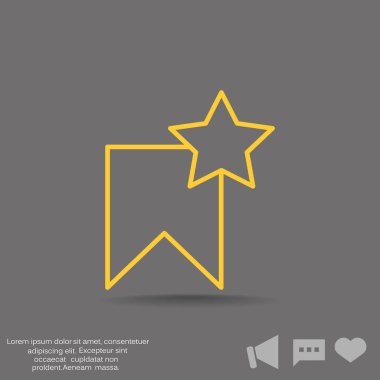 Yıldız etiket web simgesi