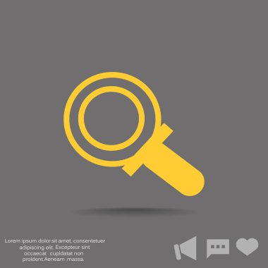 Basit büyüteç simgesini