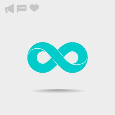 Sonsuzluk sembolü web simgesi 