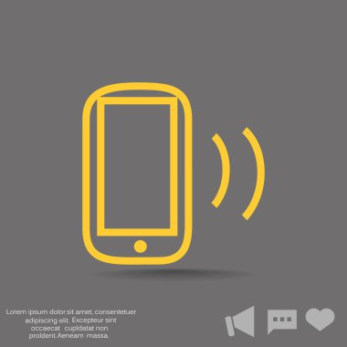 Basit akıllı telefon simgesi
