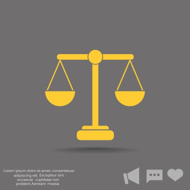 ölçekler web simgesi. 