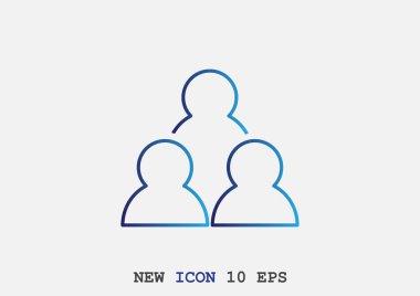 insanlar web simgesi grubudur. Vektör tasarımı