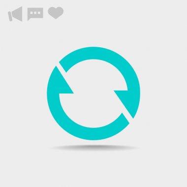 döndürme oklarını daire