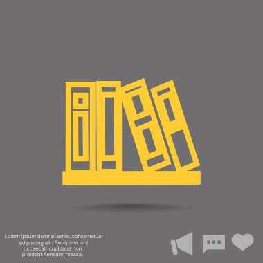 Kitap yığını simgesi