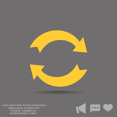 döndürme oklarını daire