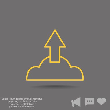 Bulut dosya download simgesi