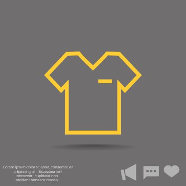 basit t-shirt simgesi