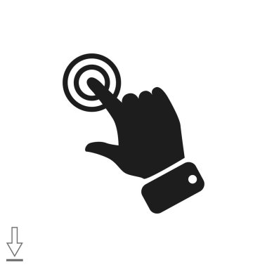 Dokunmatik ekran web simgesi