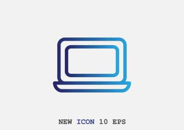 Basit dizüstü web simgesi