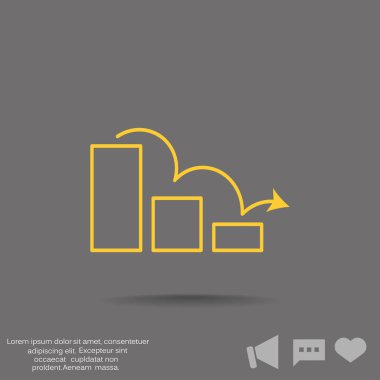 ölçek web simge üzerindeki oku. Vektör tasarımı