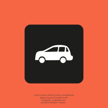 Araba basit simgesi