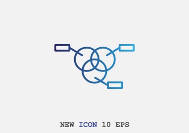 Yüzde kavramı yuvarlak web simgesi