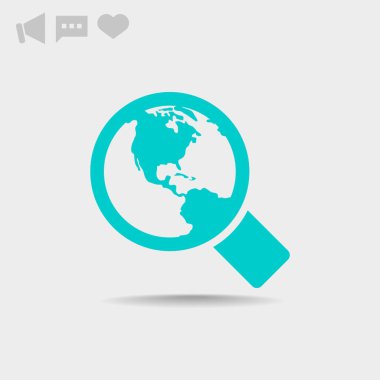 Basit büyüteç simgesini