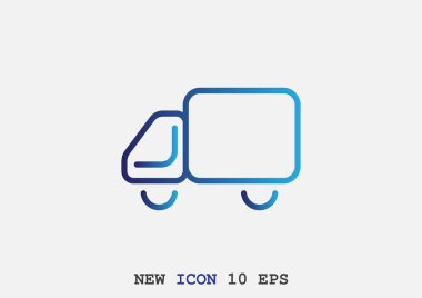 Nakliye ve teslimat web simgesi. vektör tasarımı